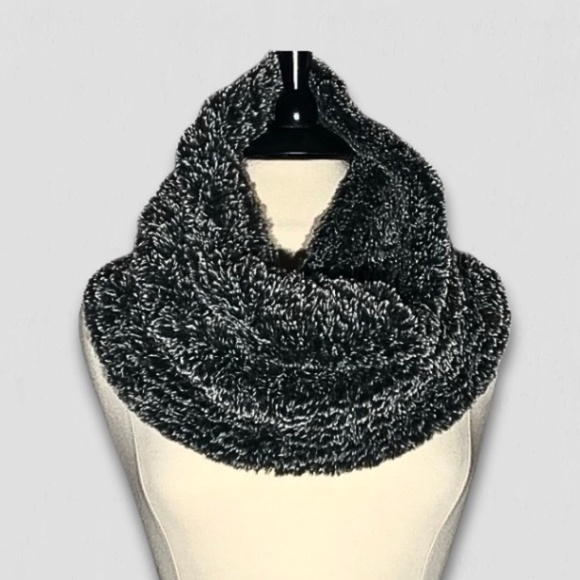 Faux Fur Infinity Scarf Gray One Size - Picture 1 of 8